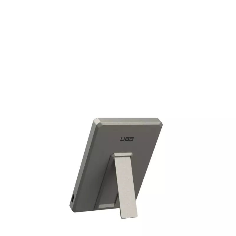 Urban Armor Gear 9B4417113636 Ultra Slim Rugged batería externa inalámbrica magnética, 5000 mAh, 20 W, titanio