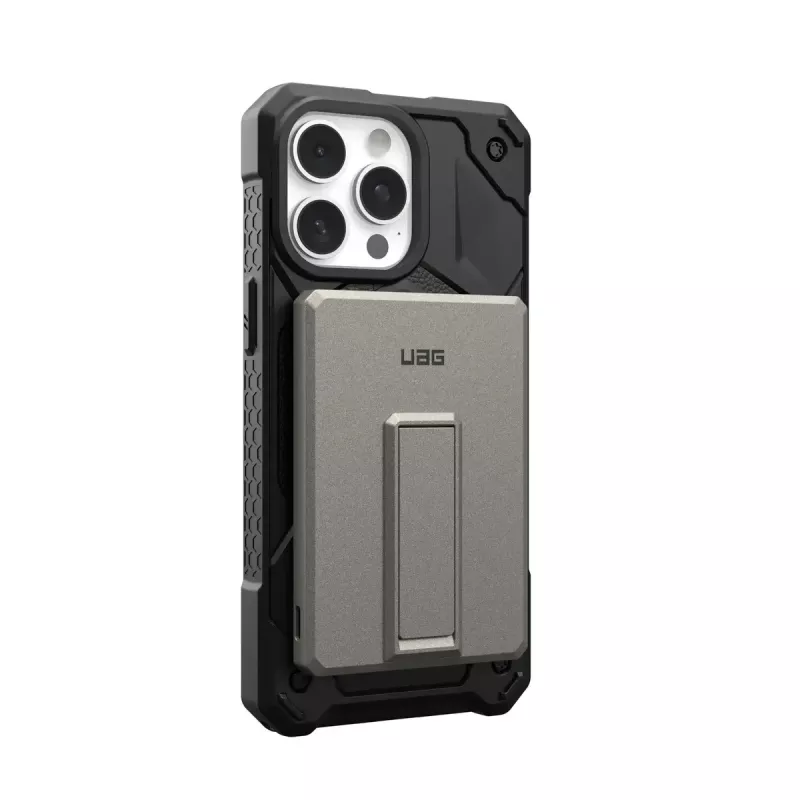 Urban Armor Gear 9B4417113636 Ultra Slim Rugged batería externa inalámbrica magnética, 5000 mAh, 20 W, titanio