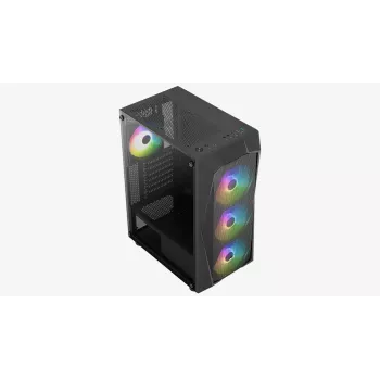 Caja de PC Aerocool Falcon ARGB Midi Tower negra