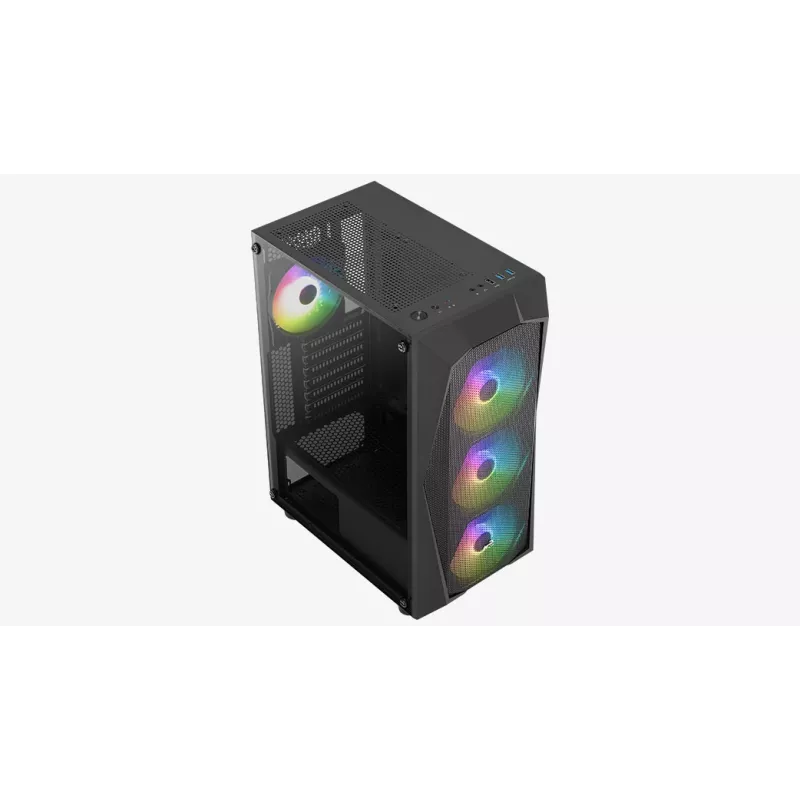 Caja de PC Aerocool Falcon ARGB Midi Tower negra