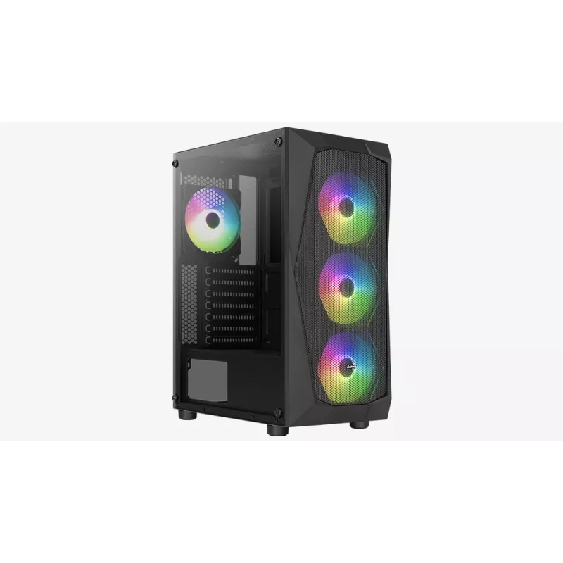 Caja de PC Aerocool Falcon ARGB Midi Tower negra