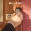 Cerradura inteligente SwitchBot Keypad Touch — acceso por código y huella dactilar, negra, pilas CR123A, inalámbrica, 38×36×112 mm