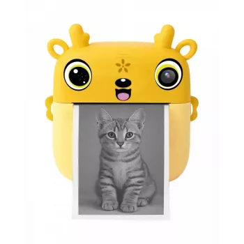 Cámara digital infantil MEDIA-TECH SNAPI MT4108 — 8 MP interpolados, LCD 1280x720, 1000 mAh, USB-C, ranura microSD, amarillo