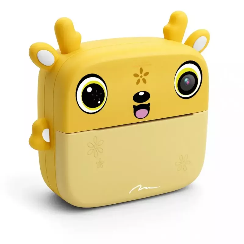Cámara digital infantil MEDIA-TECH SNAPI MT4108 — 8 MP interpolados, LCD 1280x720, 1000 mAh, USB-C, ranura microSD, amarillo