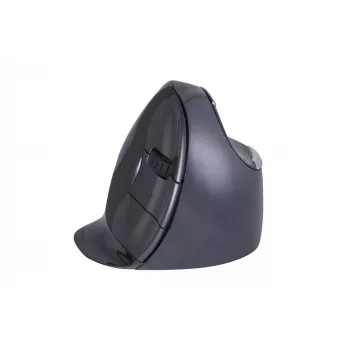 BakkerElkhuizen Evoluent D Small Wireless, para diestros, diseño vertical, láser, RF Wireless, 3200 DPI, negro