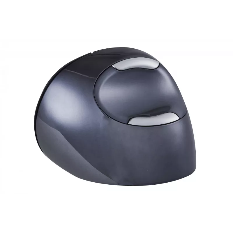 BakkerElkhuizen Evoluent D Small Wireless, para diestros, diseño vertical, láser, RF Wireless, 3200 DPI, negro