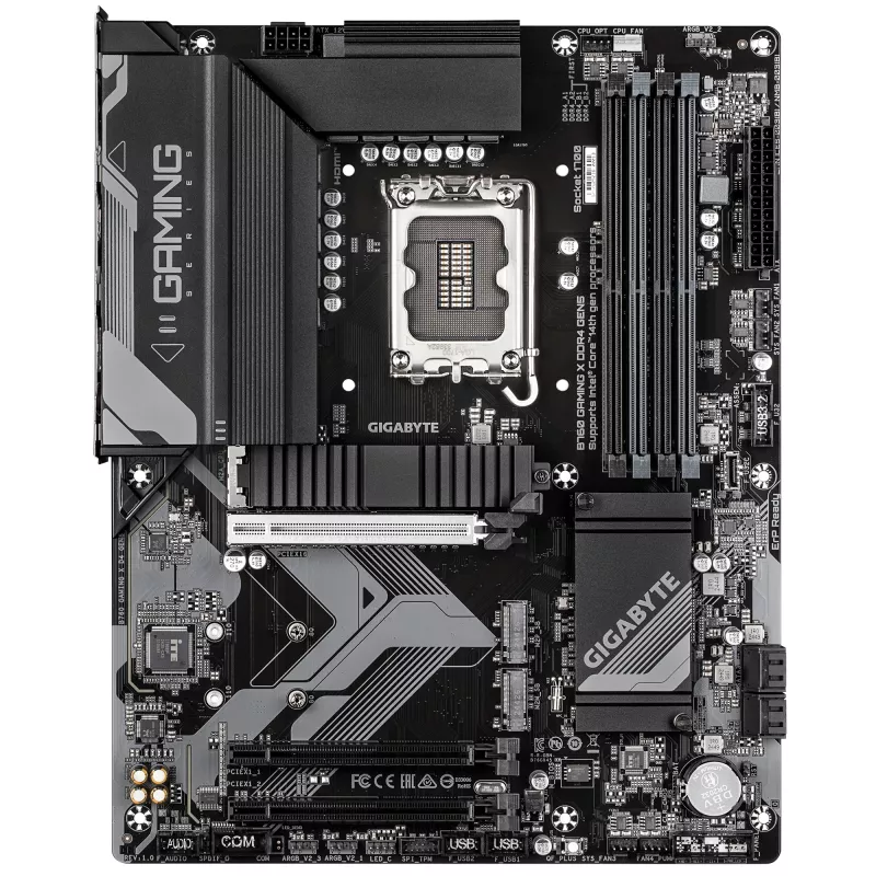 Placa base GIGABYTE B760 GAMING X DDR4 GEN5 – compatible con CPUs Intel Core de 14.ª generación, VRM de 8+1+1 fases, hasta 5333 MHz DDR4 (OC), 3x PCIe 4.0 M.2, 2,5 GbE LAN, USB 3.2 Gen 2