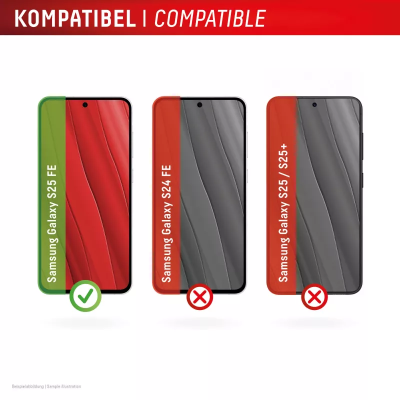 Set Displex Real Glass + funda para Samsung Galaxy S25 FE, 02204