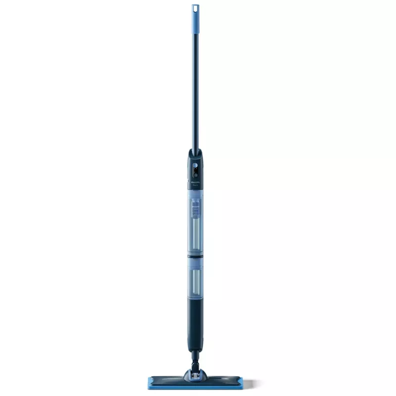 Philips XV5113/01 OneUp 5000 Series mopa eléctrica inalámbrica, depósito de 0,281 l de agua limpia / 0,178 l de agua sucia, 70 min, 35 cm, azul