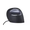 BakkerElkhuizen Evoluent D Medium, diestro, diseño vertical, láser, USB Type-A, 3200 DPI, negro