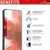 Displex Smart Glass (9H) para Samsung Galaxy A12/A13/A32 5G, adhesivo de montaje, irrompible, ultrafino, invisible