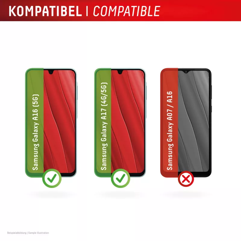 Displex protector de pantalla (10H) para Samsung Galaxy A17 (4G/5G)/A16, marco de montaje Eco, resistente a arañazos