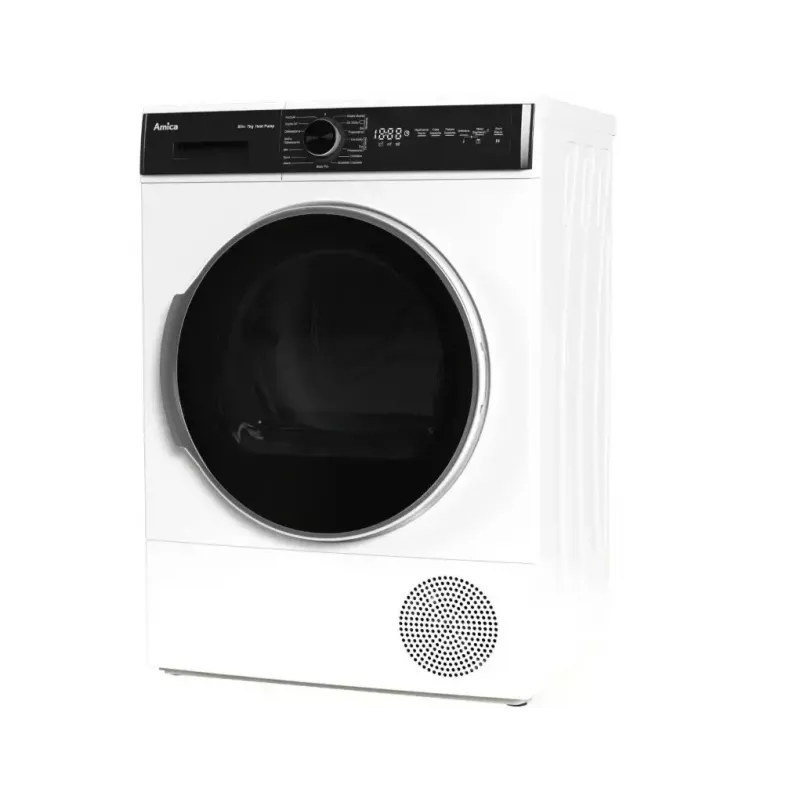Secadora AMICA AD3S72LHB(E) 7 kg, de libre instalación, carga frontal, indicador LED, control electrónico, blanca