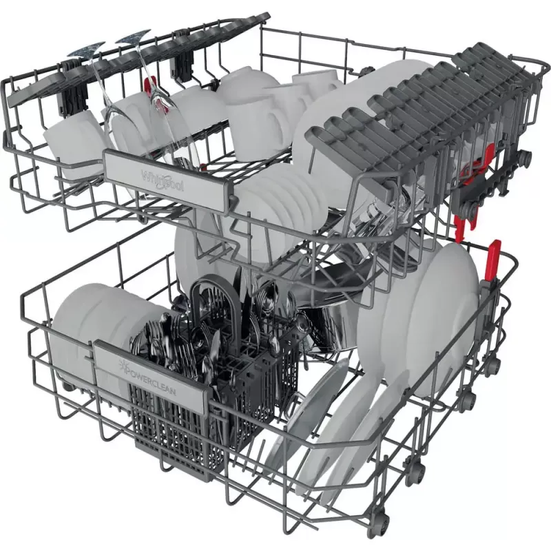 Lavavajillas integrable WHIRLPOOL WIP 4T133 PE S — 14 cubiertos, 60 cm, 43 dB, clase energética D