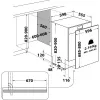 Lavavajillas integrable WHIRLPOOL WIP 4T133 PE S — 14 cubiertos, 60 cm, 43 dB, clase energética D