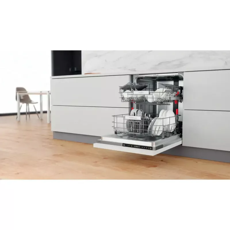 Lavavajillas integrable WHIRLPOOL WIP 4T133 PE S — 14 cubiertos, 60 cm, 43 dB, clase energética D