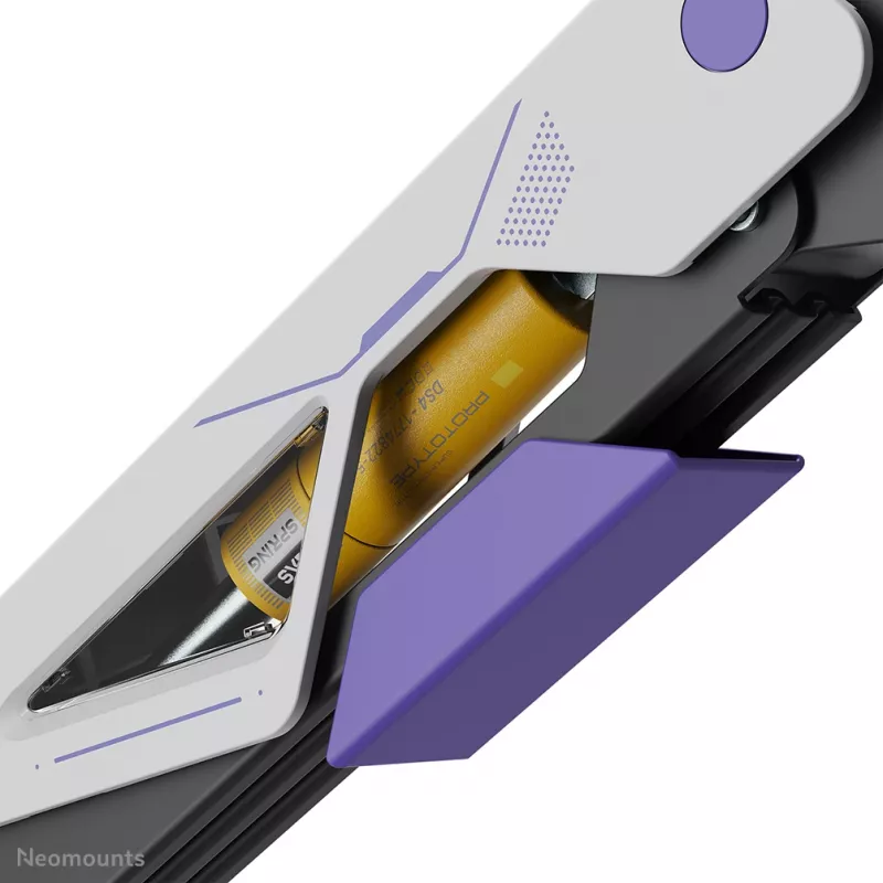 Brazo para monitor gaming Neomounts DS70-256BL1 para pantallas de 24–57 inch, muelle de gas, Topfix, capacidad 30 kg, VESA 75–200 mm