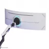 Brazo para monitor gaming Neomounts DS70-256BL1 para pantallas de 24–57 inch, muelle de gas, Topfix, capacidad 30 kg, VESA 75–200 mm
