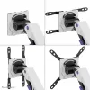 Brazo para monitor gaming Neomounts DS70-256BL1 para pantallas de 24–57 inch, muelle de gas, Topfix, capacidad 30 kg, VESA 75–200 mm