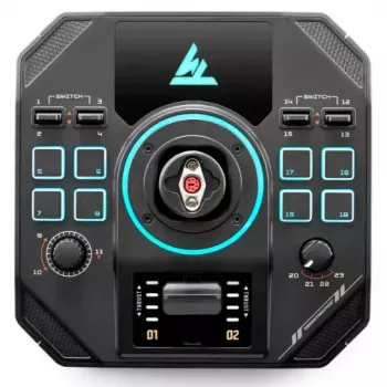 Joystick Thrustmaster Sol-R 4 HOTAS negro USB + palanca de control de motores analógico / digital PC