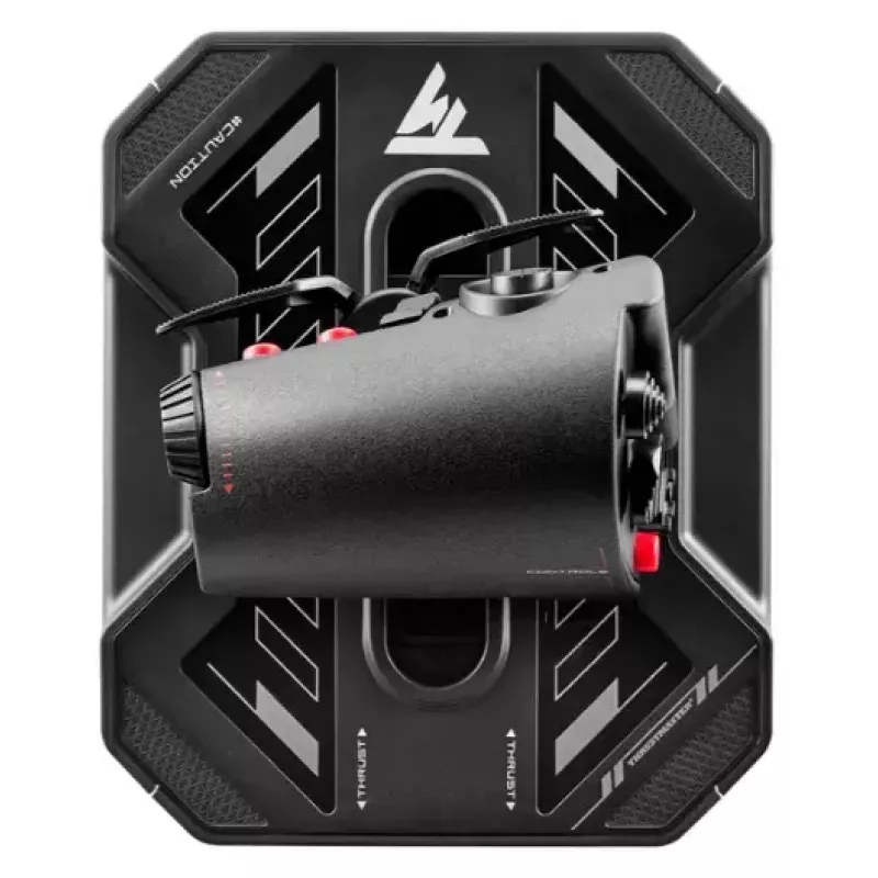 Palanca de gases Thrustmaster Sol-R 6 negra USB Type-C con cable analógico/digital para PC, tamaño 170×205×125 mm