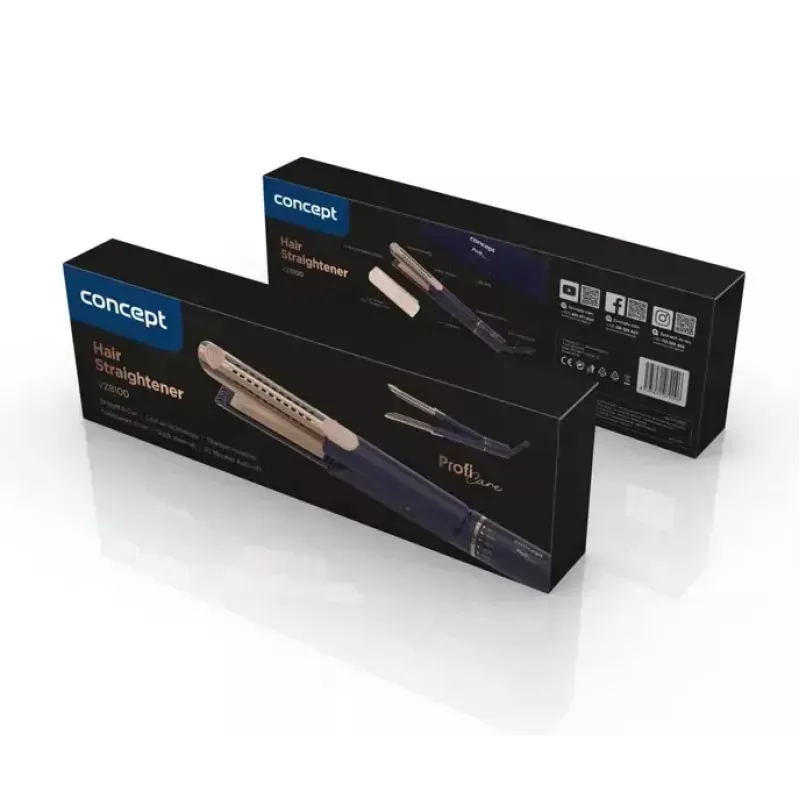 Concept Profi Care VZ8100 plancha de pelo, azul/dorada