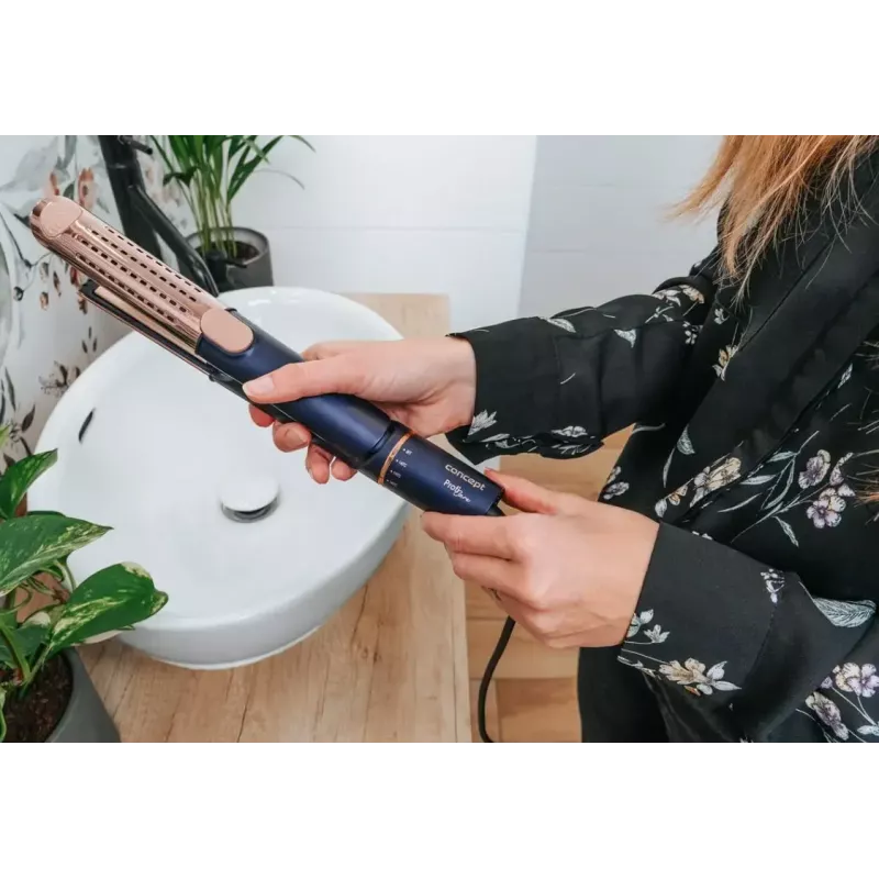 Concept Profi Care VZ8100 plancha de pelo, azul/dorada
