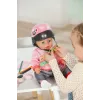 Zapf Creation BABY born 835937 E-Scooter casco para muñeca, 43 cm, rosa/negro, 3+