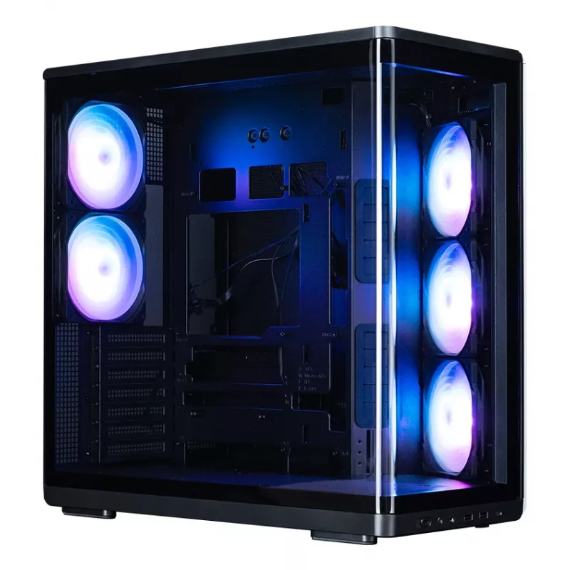Zalman P60 caja semitorre, negra, 5 ventiladores ARGB