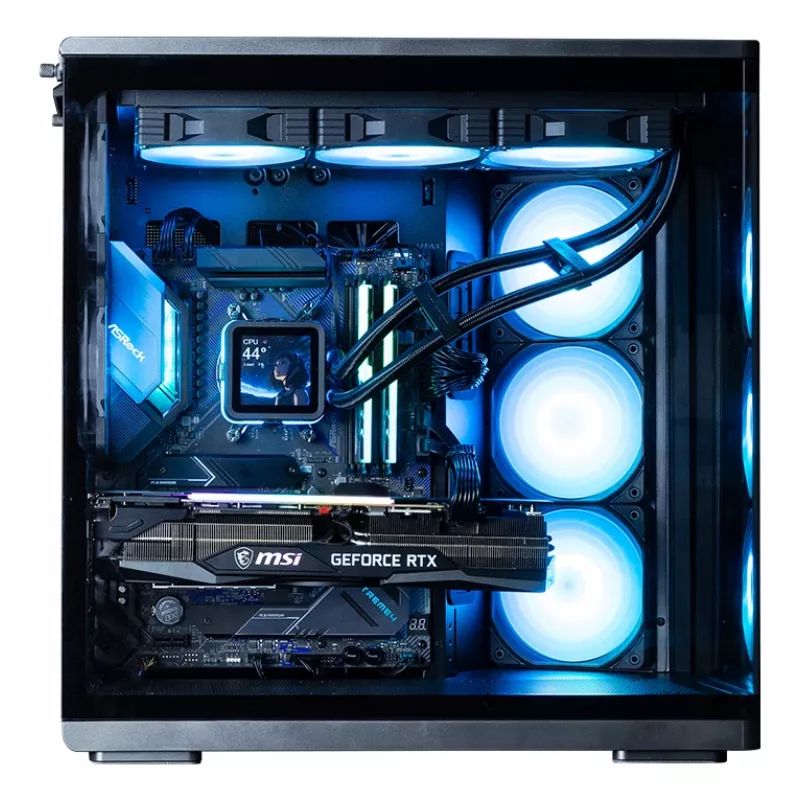 Zalman P60 caja semitorre, negra, 5 ventiladores ARGB