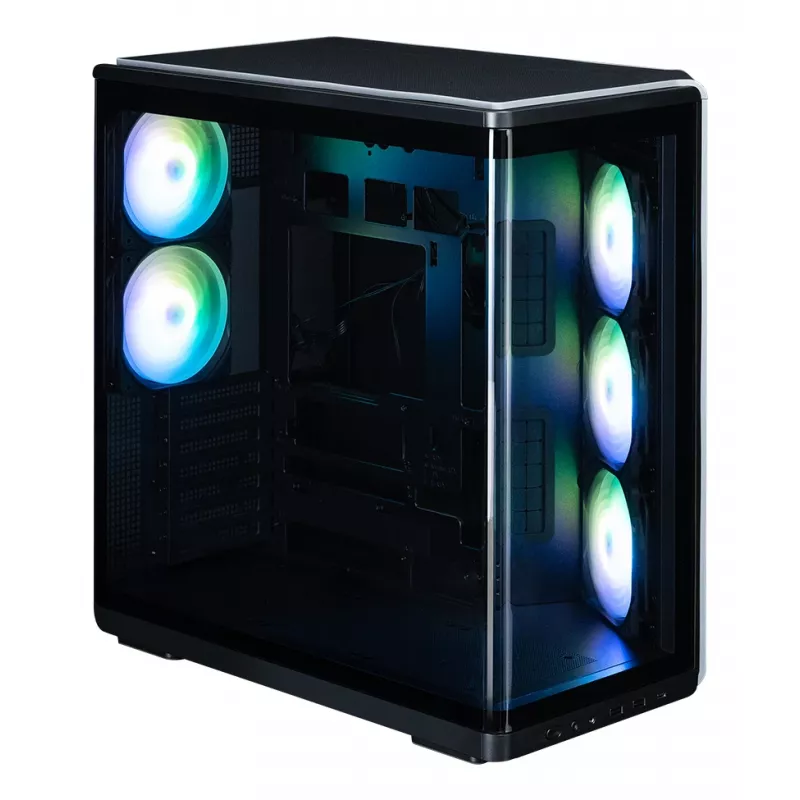 Zalman P60 caja semitorre, negra, 5 ventiladores ARGB