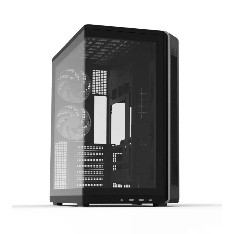 Zalman P60 caja semitorre, negra, 5 ventiladores ARGB