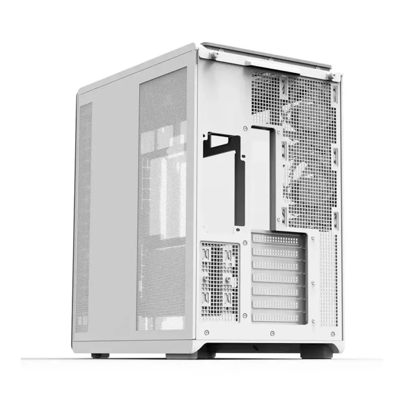 Caja de PC ZALMAN P60 Mid-Tower con 5 ventiladores ARGB, blanca