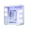 Caja de PC ZALMAN P60 Mid-Tower con 5 ventiladores ARGB, blanca