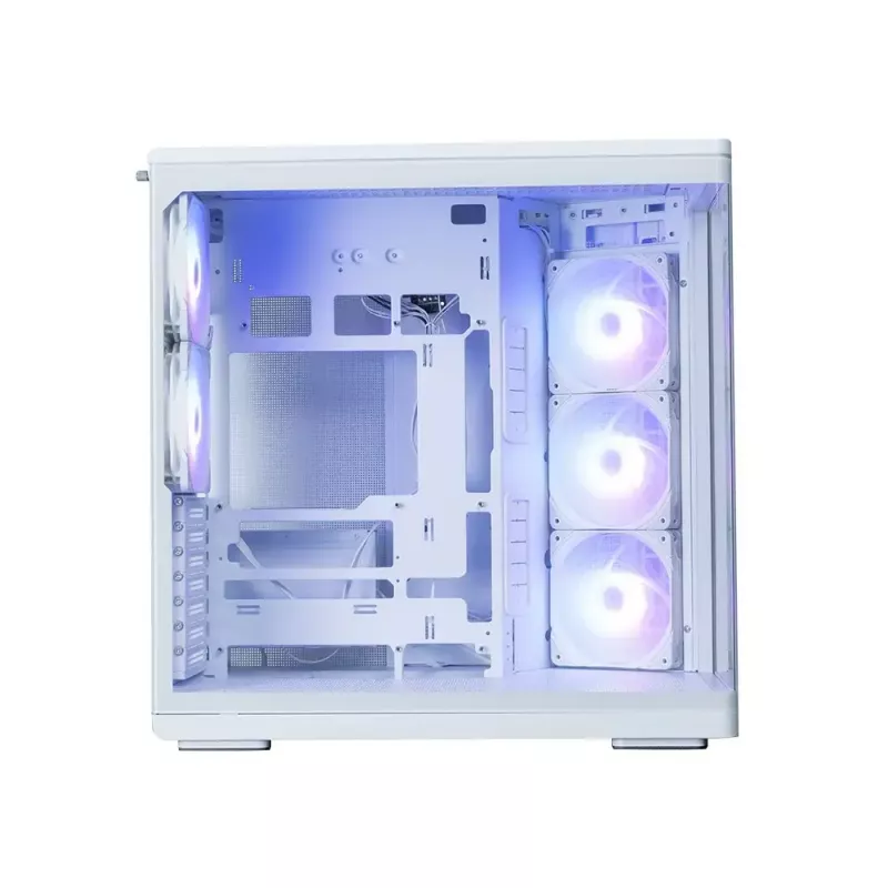 Caja de PC ZALMAN P60 Mid-Tower con 5 ventiladores ARGB, blanca