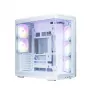 Caja de PC ZALMAN P60 Mid-Tower con 5 ventiladores ARGB, blanca