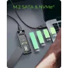 Caja para SSD M.2 SATA/NVMe ICY BOX con USB 3.2 Gen 2 Type-C e iluminación RGB