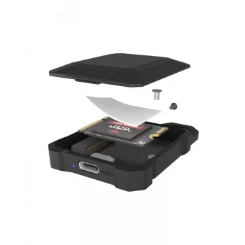 Caja para SSD M.2 NVMe icybox IB-1601MP-CU31 USB 3.2 Gen 2 Type-C 10 Gbit/s