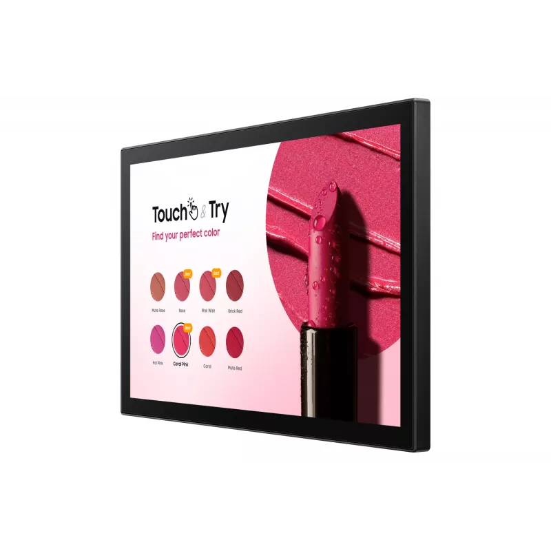 Pantalla plana de señalización digital Samsung QB13C-T 33 cm (13 inch) LCD Wi-Fi 500 cd/m² Full HD negra táctil Tizen 7.0 16/7