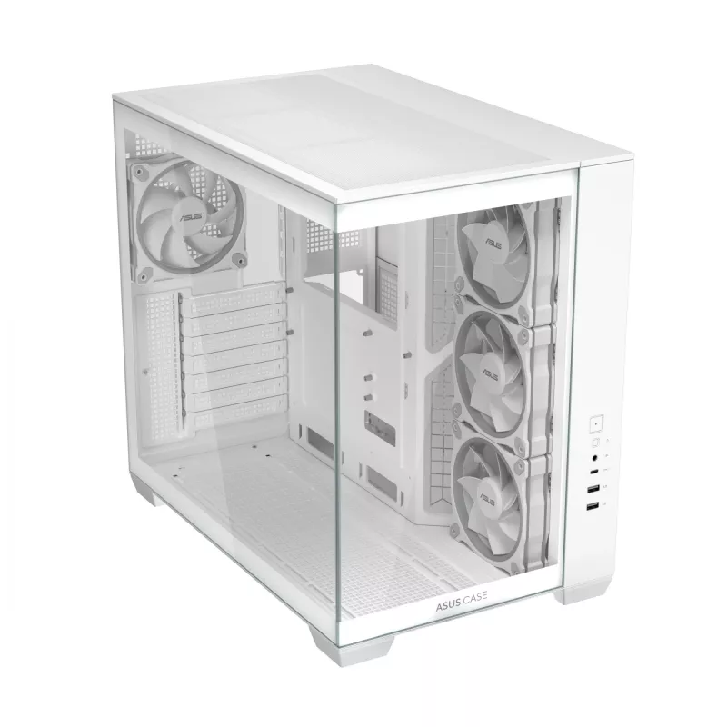 ASUS A32 PLUS TG ARGB caja de ordenador, blanca, cristal templado