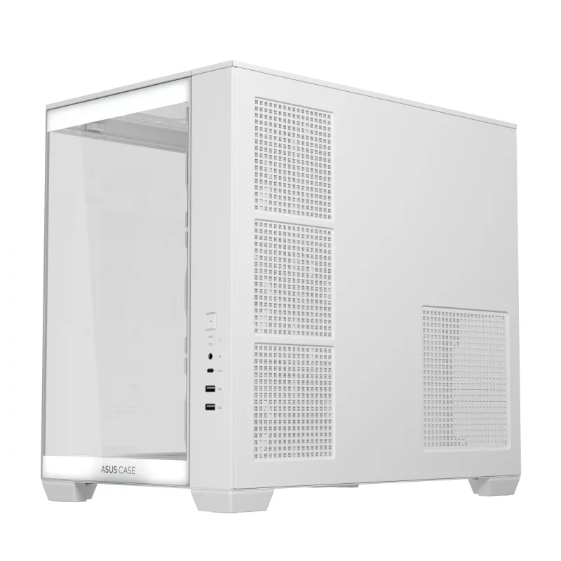 ASUS A32 PLUS TG ARGB caja de ordenador, blanca, cristal templado