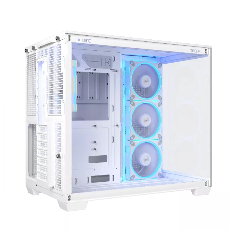ASUS A32 PLUS TG ARGB caja de ordenador, blanca, cristal templado