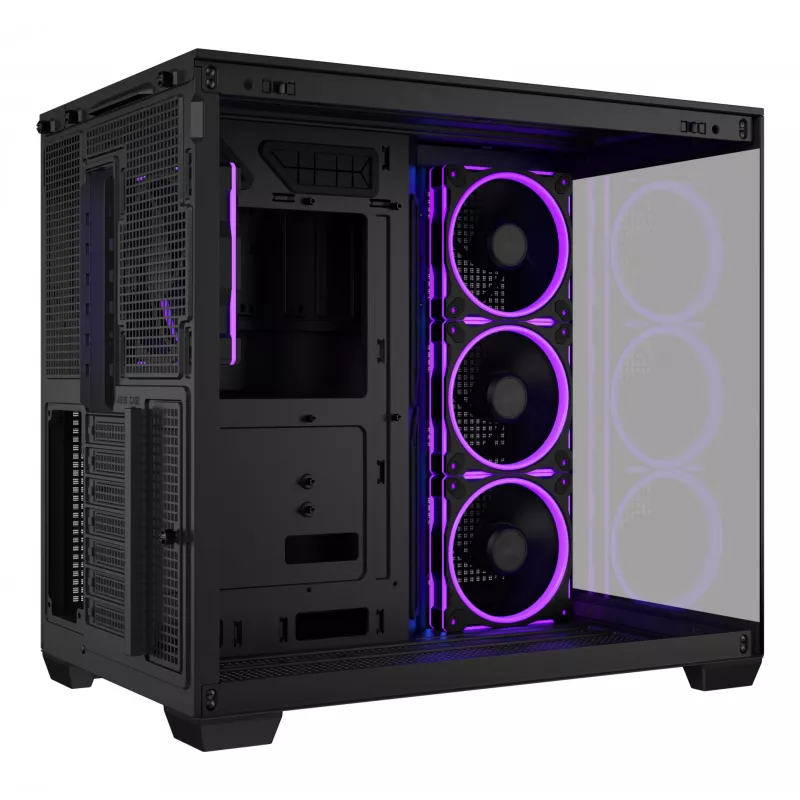 Caja de PC ASUS A32 PLUS TG ARGB, negra, ATX/micro ATX/Mini-ITX