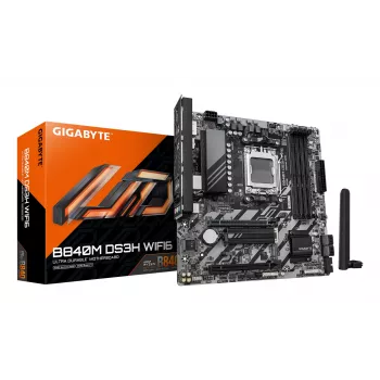Placa base GIGABYTE B840M DS3H WIFI6, AMD B840, Socket AM5, Micro ATX