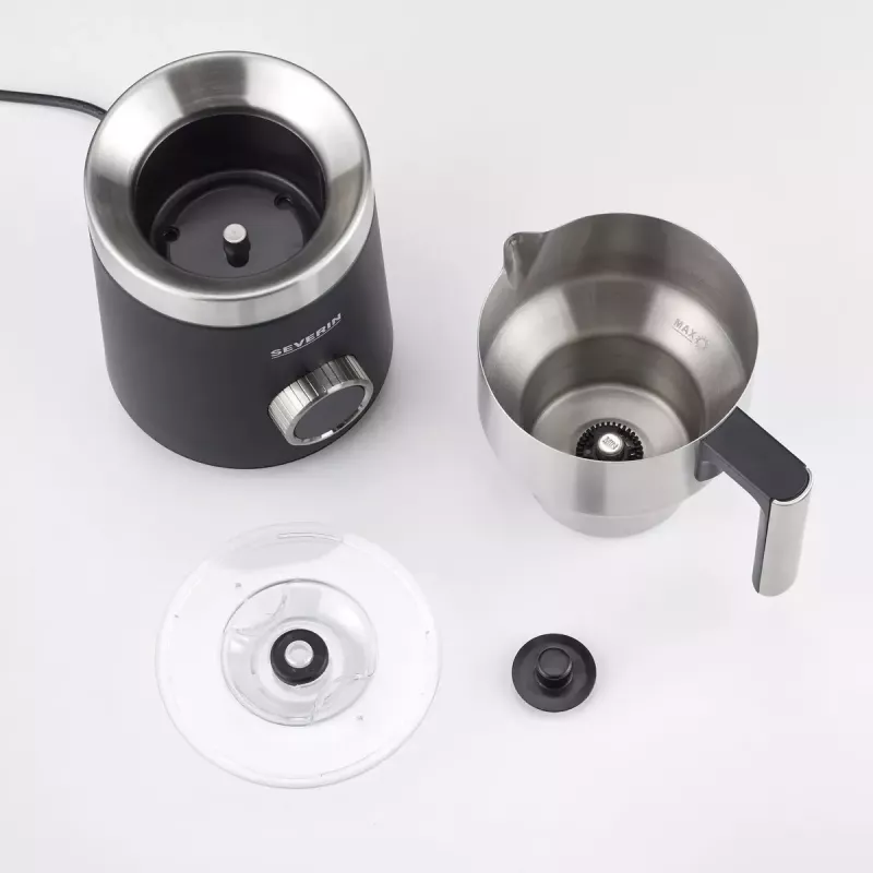 Automática Severin Spuma 700 Plus Negro Acero inoxidable
