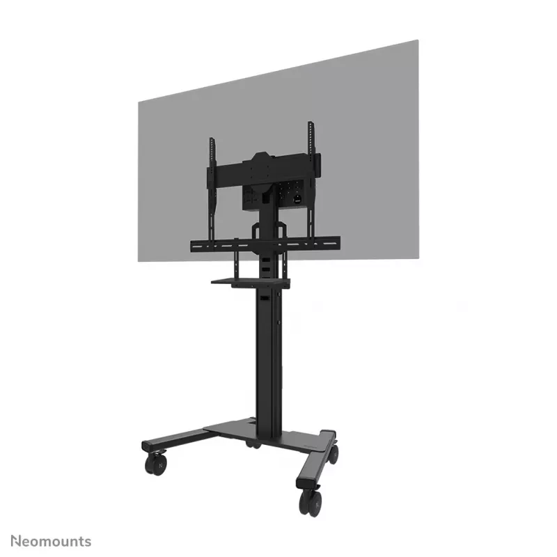Kit de bandeja para portátil Neomounts AV45-500BL para pantallas de 43 a 110 pulgadas, VESA hasta 600x400, máx. 2,5 kg, 900×242×640 mm