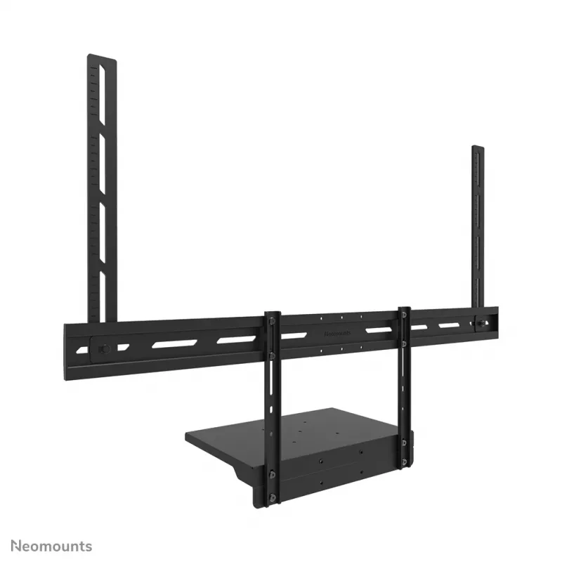 Kit de bandeja para portátil Neomounts AV45-500BL para pantallas de 43 a 110 pulgadas, VESA hasta 600x400, máx. 2,5 kg, 900×242×640 mm