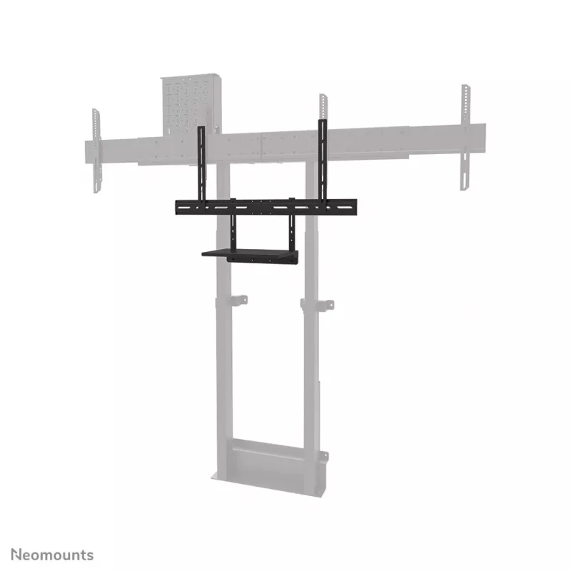 Kit de bandeja para portátil Neomounts AV45-500BL para pantallas de 43 a 110 pulgadas, VESA hasta 600x400, máx. 2,5 kg, 900×242×640 mm