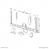Kit de estante para cámara PTZ/UC Neomounts AV50-500BL 43-110 pulgadas - VESA - máx. 5 kg - universal