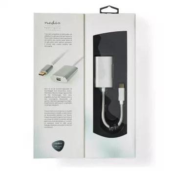 Adaptador de cable de vídeo Nedis CCTB64580AL02 0,2m USB Type-C Mini DisplayPort